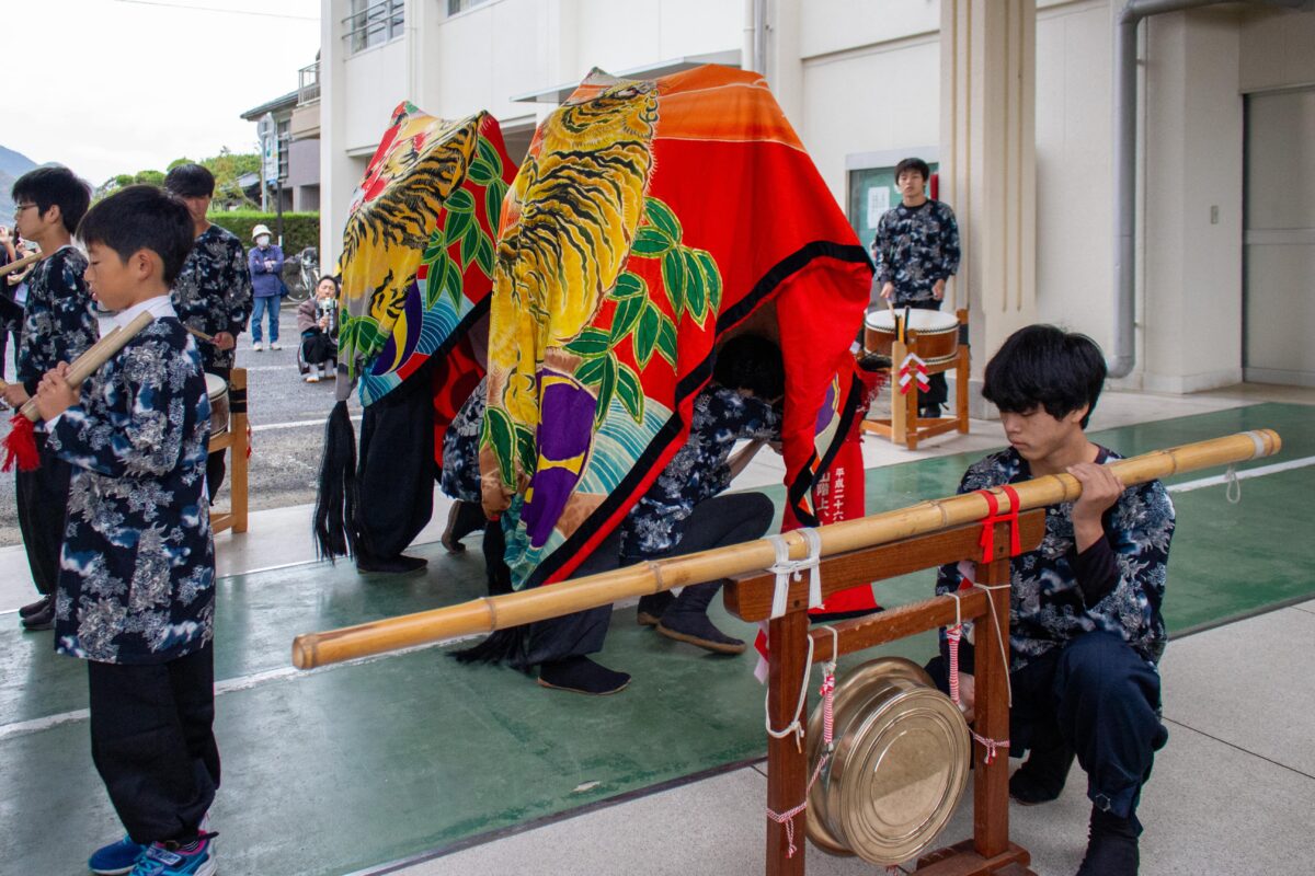 2023年 第39回四箇地区文化祭 演舞1回目 上小原獅子組