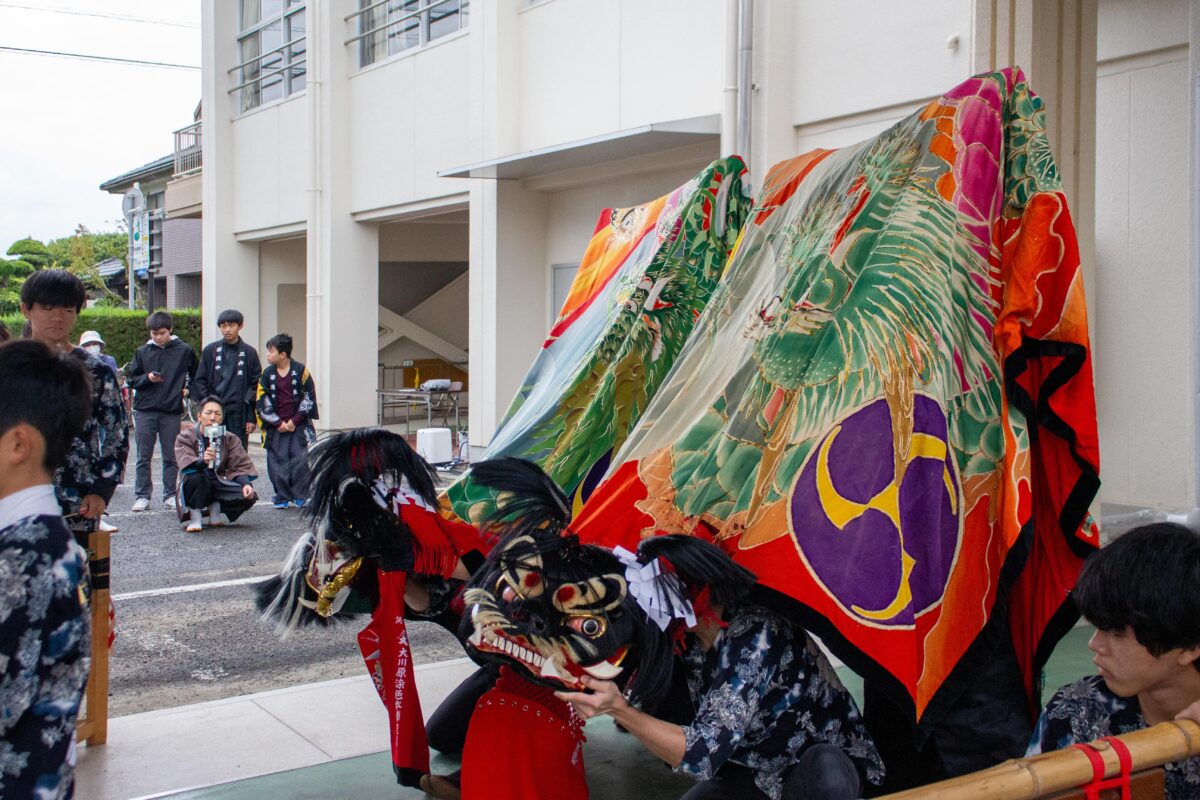 2023年 第39回四箇地区文化祭 演舞1回目 上小原獅子組