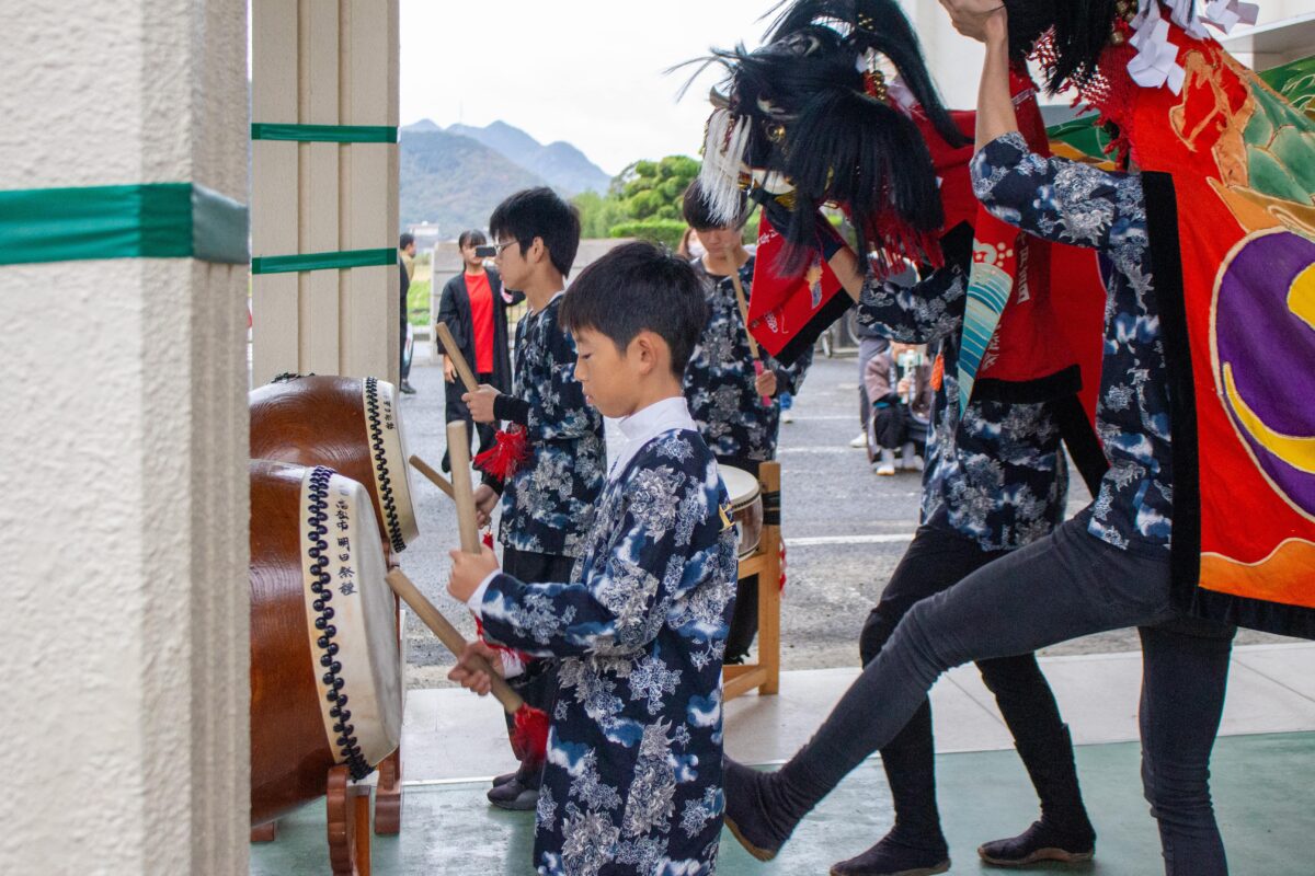 2023年 第39回四箇地区文化祭 演舞1回目 上小原獅子組