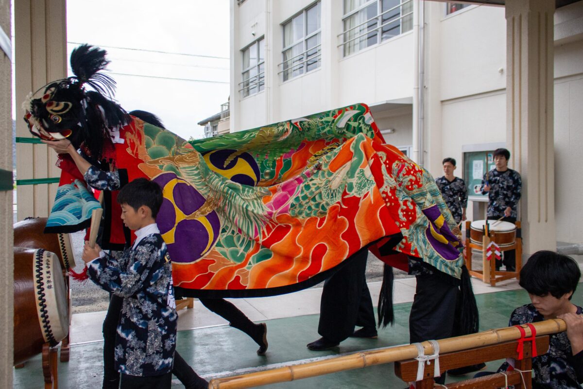 2023年 第39回四箇地区文化祭 演舞1回目 上小原獅子組
