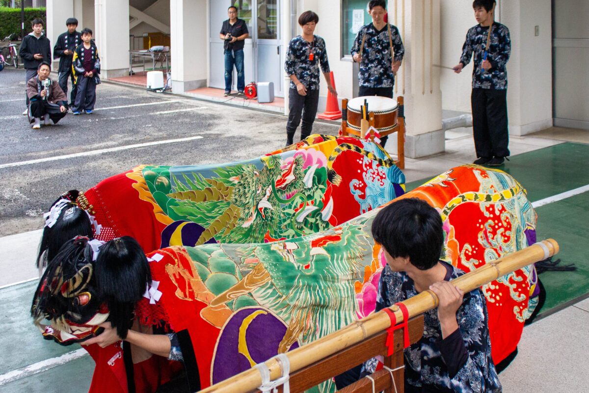 2023年 第39回四箇地区文化祭 演舞1回目 上小原獅子組