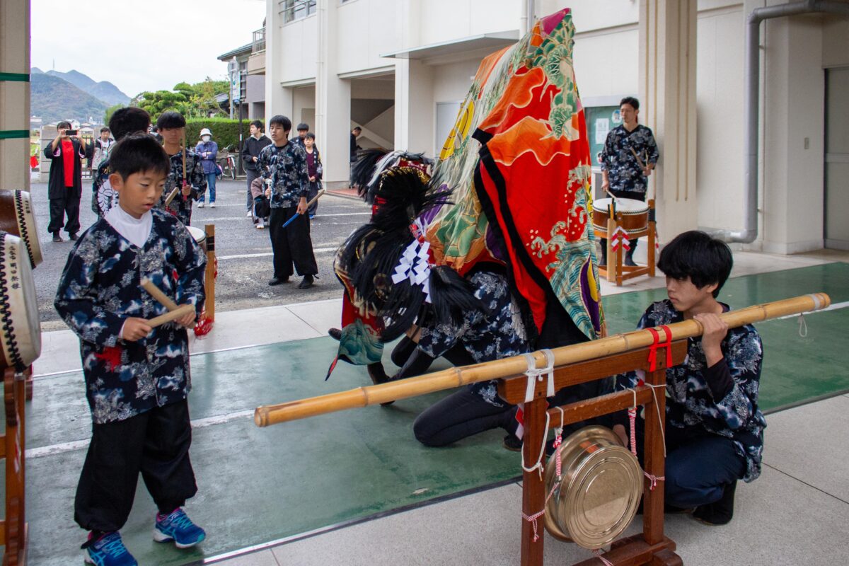 2023年 第39回四箇地区文化祭 演舞1回目 上小原獅子組
