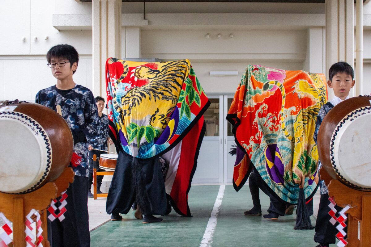 2023年 第39回四箇地区文化祭 演舞1回目 上小原獅子組