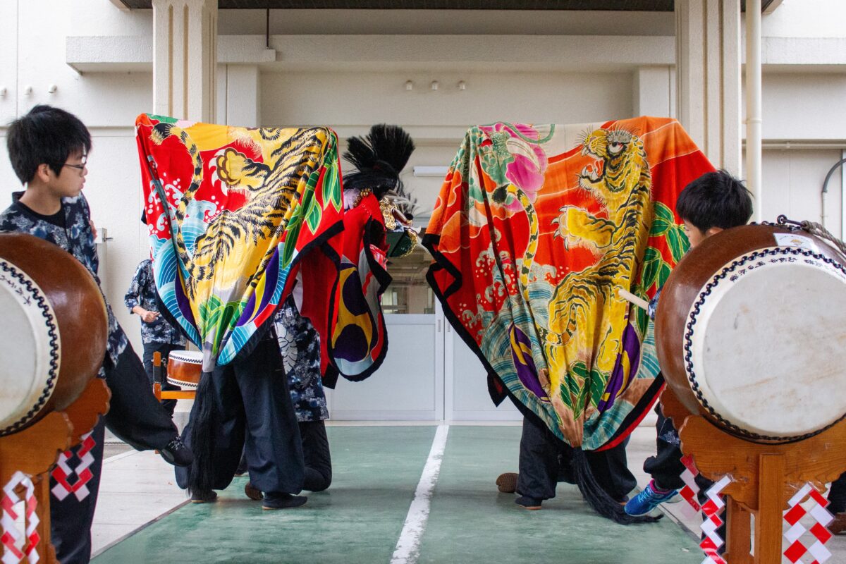 2023年 第39回四箇地区文化祭 演舞1回目 上小原獅子組
