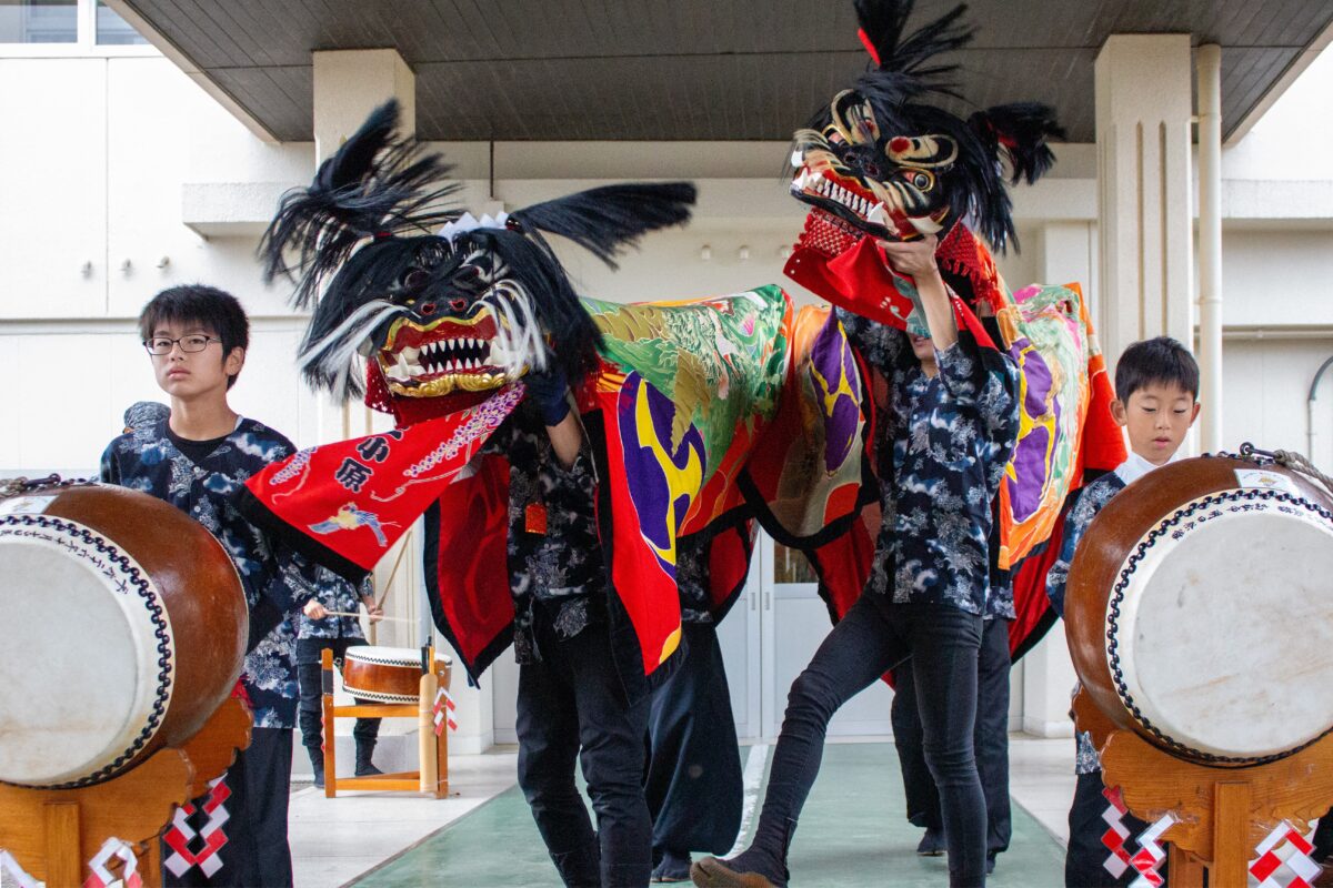 2023年 第39回四箇地区文化祭 演舞1回目 上小原獅子組