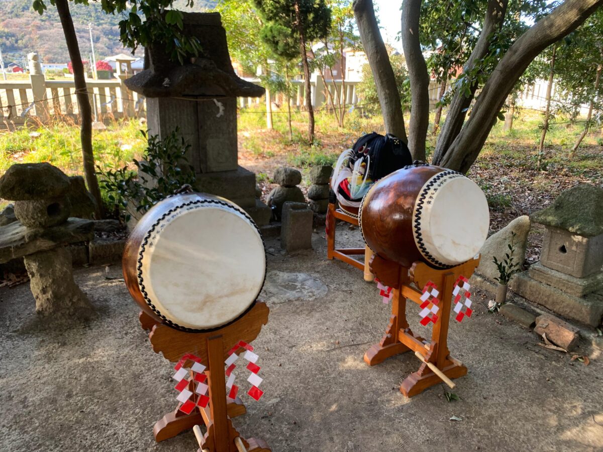 2023年 多度津町山階・春日神社 お披露目演舞 龍王宮 上小原獅子組