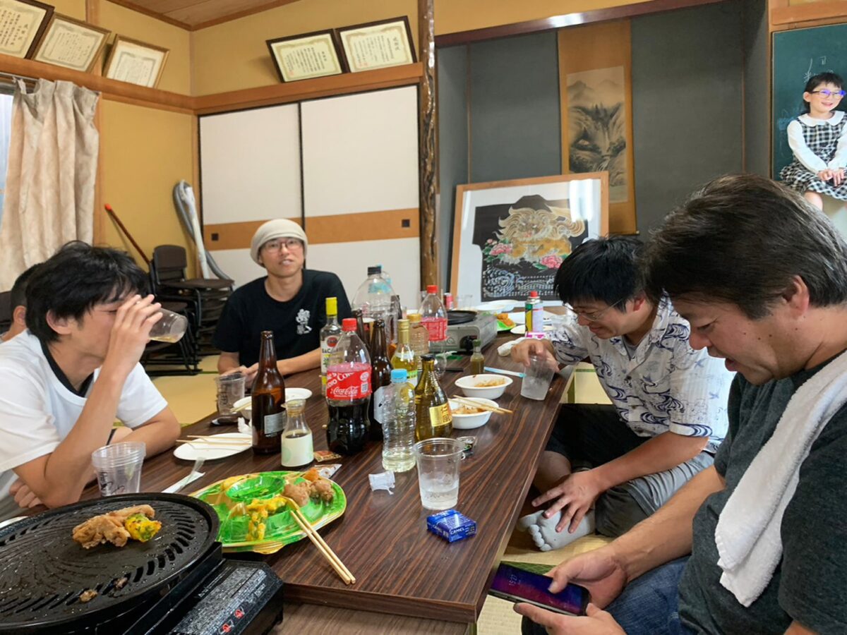 2023年 多度津町山階 秋祭り 中食 上小原獅子組