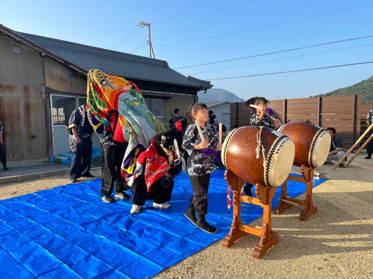 2023年 多度津町山階 秋祭り 村遣い 上小原獅子組
