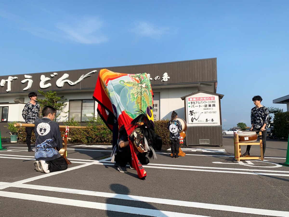 2023年 長田 in 香の香 秋祭り ヘンド獅子 上小原獅子組