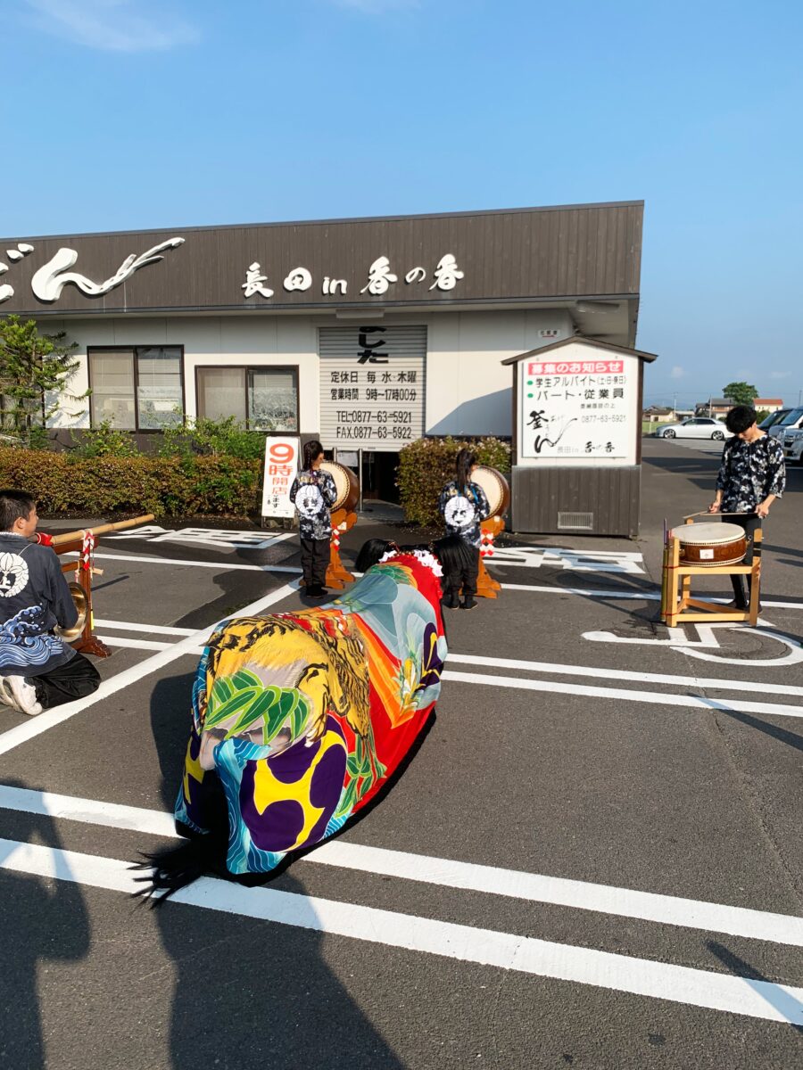 2023年 長田 in 香の香 秋祭り ヘンド獅子 上小原獅子組