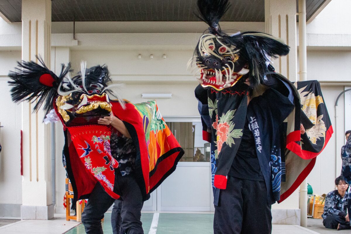 2023年 第39回四箇地区文化祭 演舞2回目 上小原獅子組
