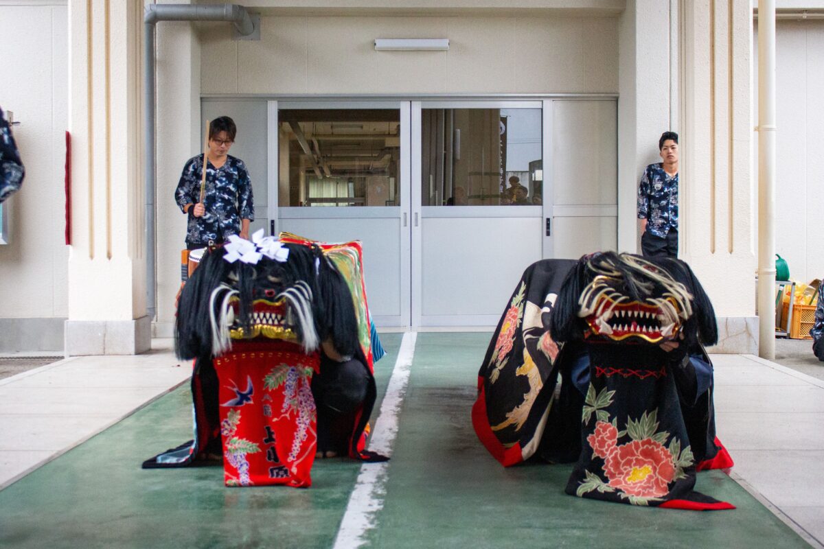 2023年 第39回四箇地区文化祭 演舞2回目 上小原獅子組