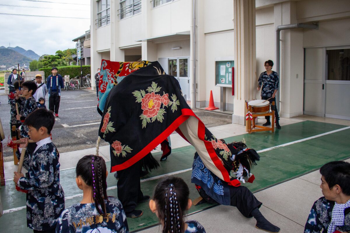 2023年 第39回四箇地区文化祭 演舞2回目 上小原獅子組