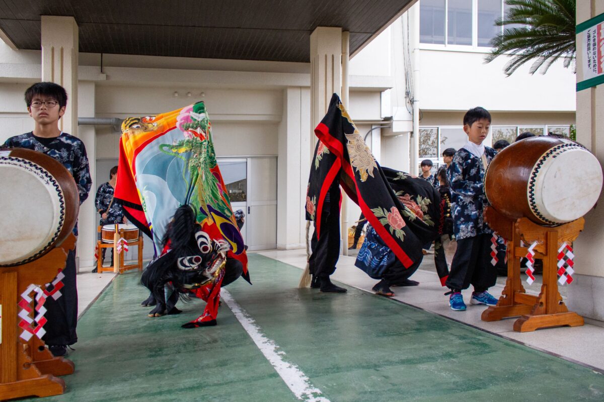 2023年 第39回四箇地区文化祭 演舞2回目 上小原獅子組
