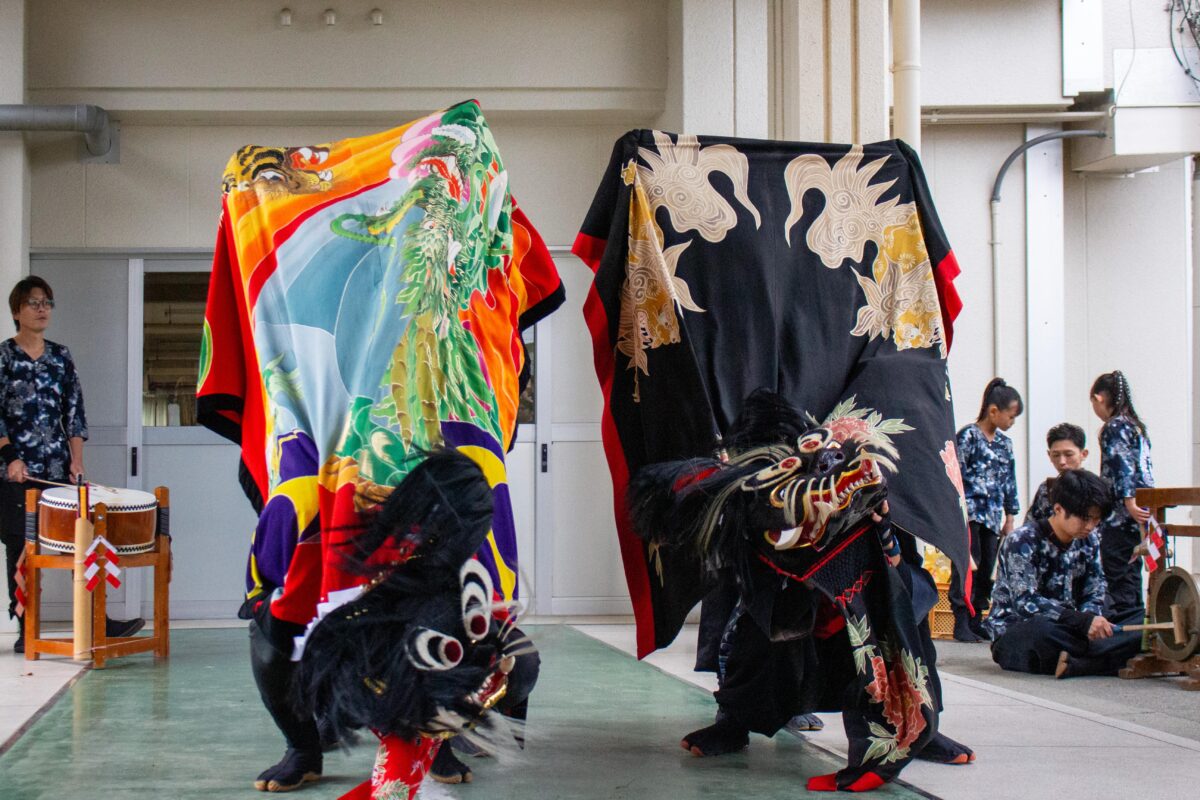2023年 第39回四箇地区文化祭 演舞2回目 上小原獅子組