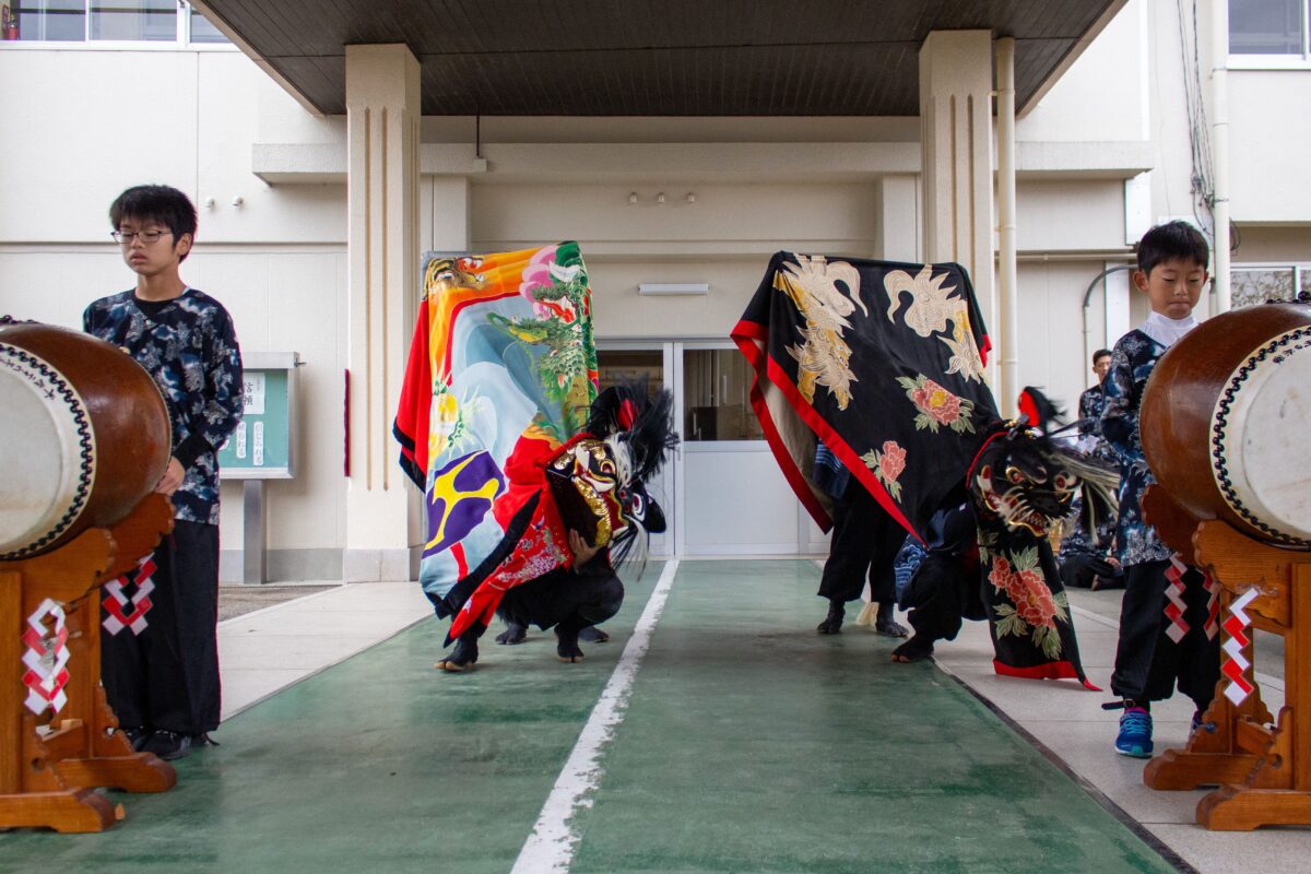 2023年 第39回四箇地区文化祭 演舞2回目 上小原獅子組