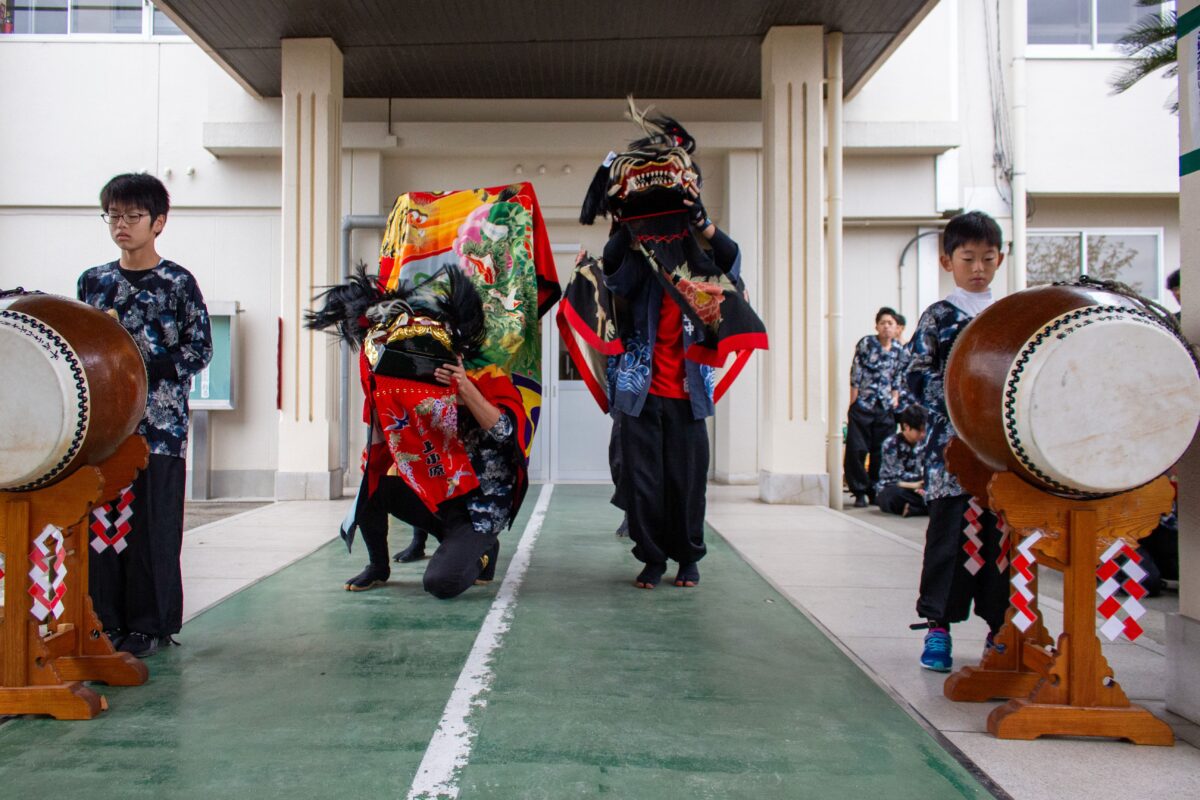2023年 第39回四箇地区文化祭 演舞2回目 上小原獅子組