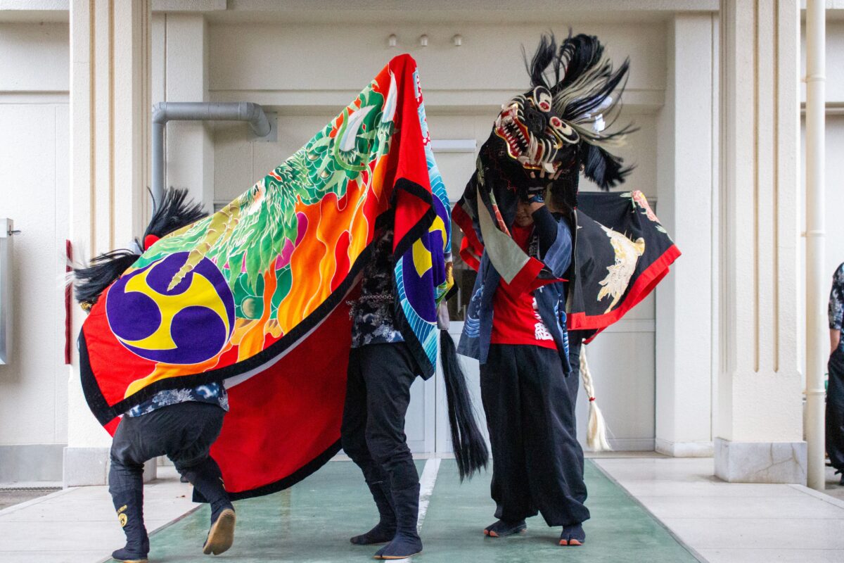 2023年 第39回四箇地区文化祭 演舞2回目 上小原獅子組