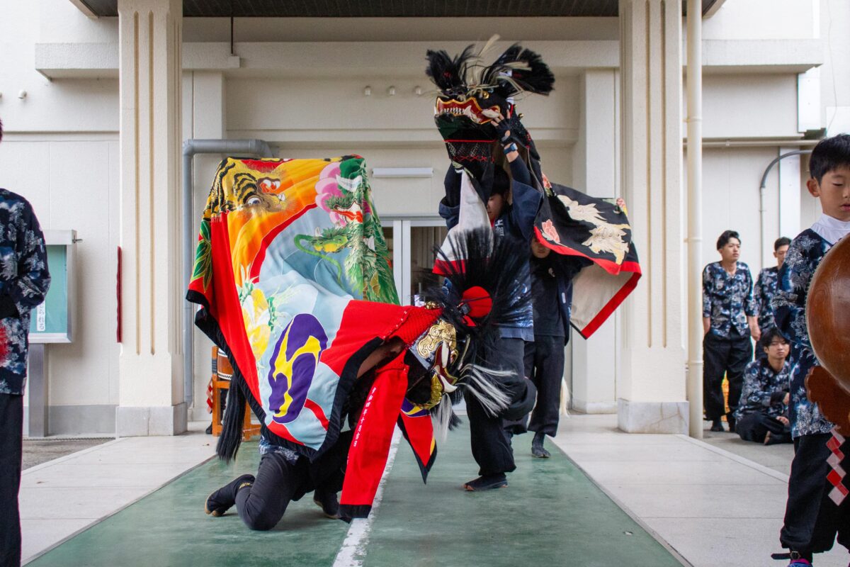 2023年 第39回四箇地区文化祭 演舞2回目 上小原獅子組