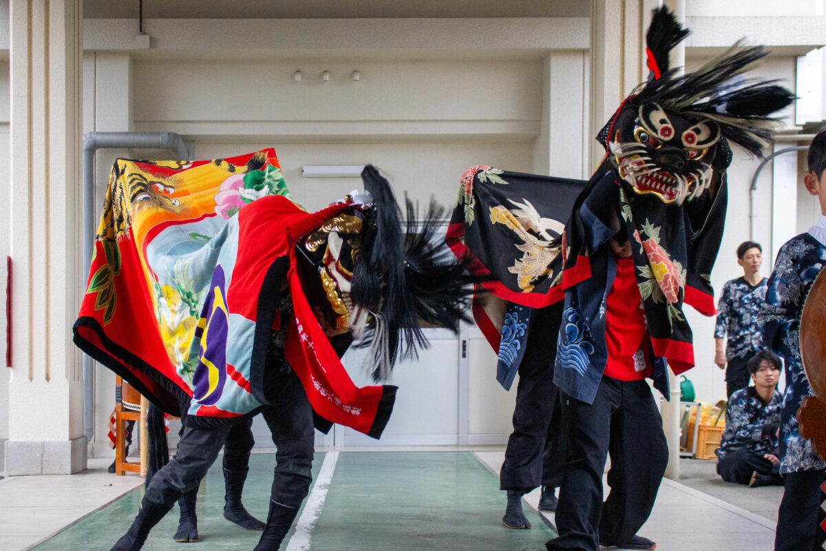 2023年 第39回四箇地区文化祭 演舞2回目 上小原獅子組