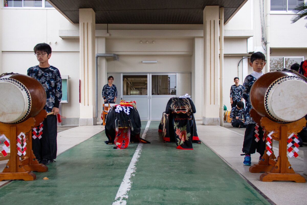 2023年 第39回四箇地区文化祭 演舞2回目 上小原獅子組
