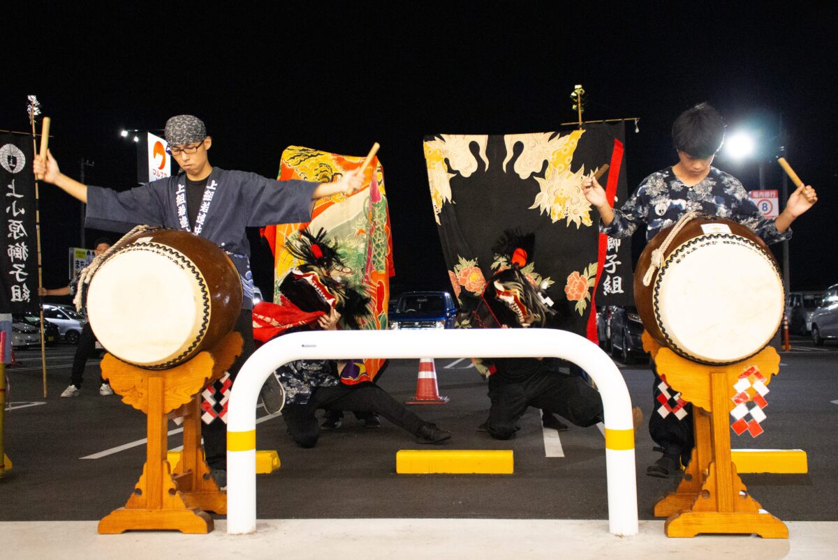 2023年 マルナカ多度津店 秋祭り ヘンド獅子 上小原獅子組