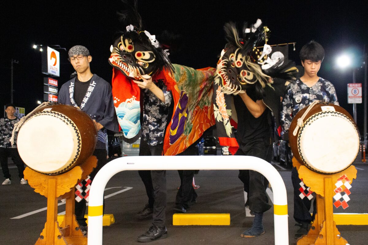 2023年 マルナカ多度津店 秋祭り ヘンド獅子 上小原獅子組