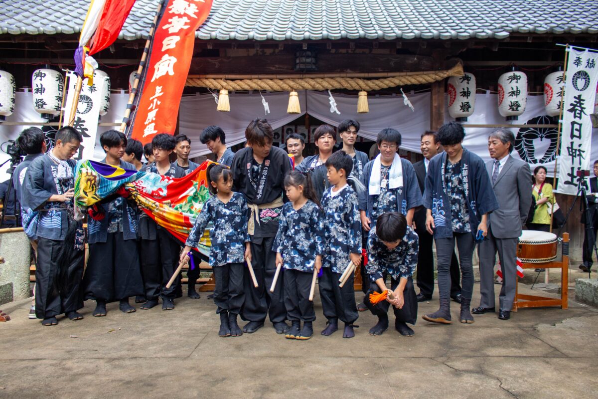 2023年 多度津町山階・春日神社 秋季例大祭 記念 上小原獅子組