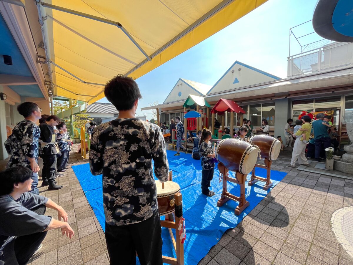 2023年 三井保育所 秋祭り ヘンド獅子 上小原獅子組