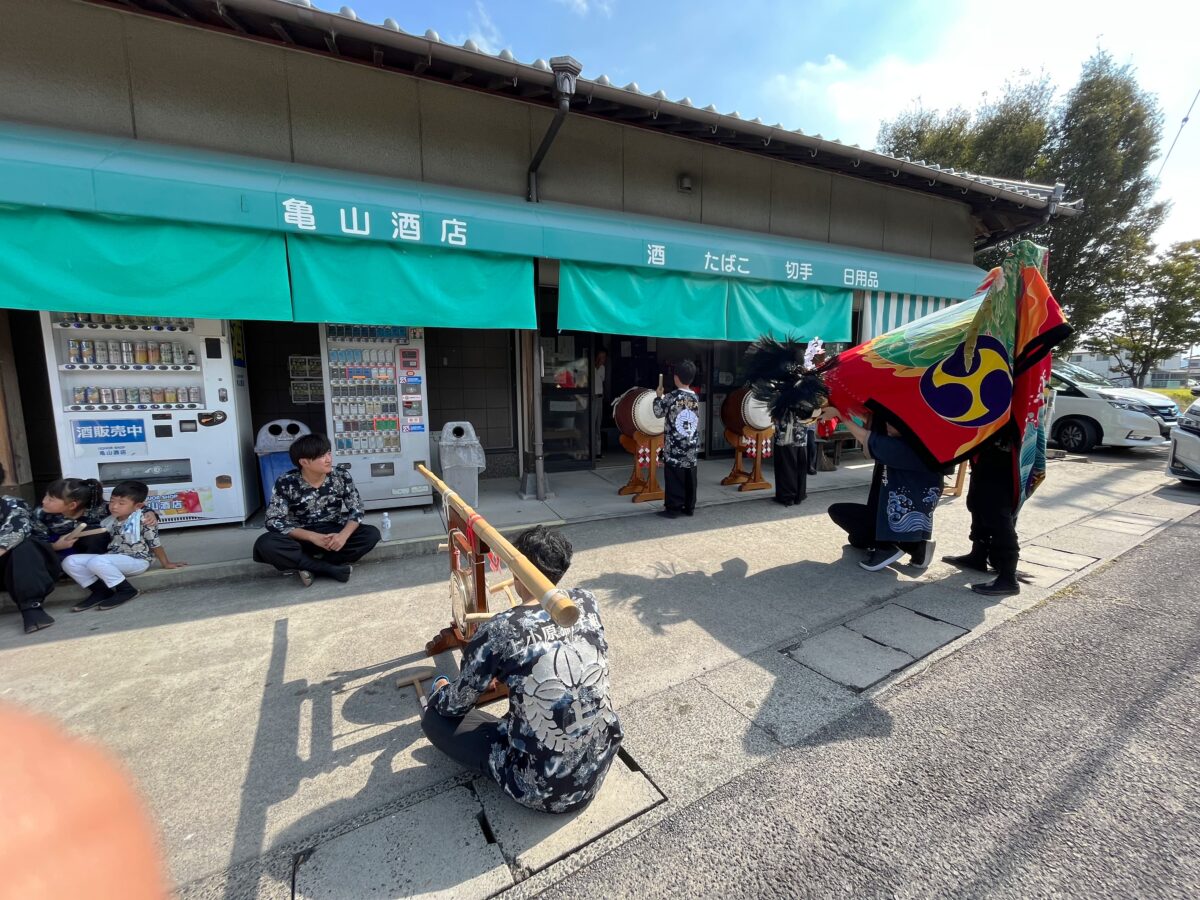 2023年 亀山酒店 秋祭り ヘンド獅子 上小原獅子組
