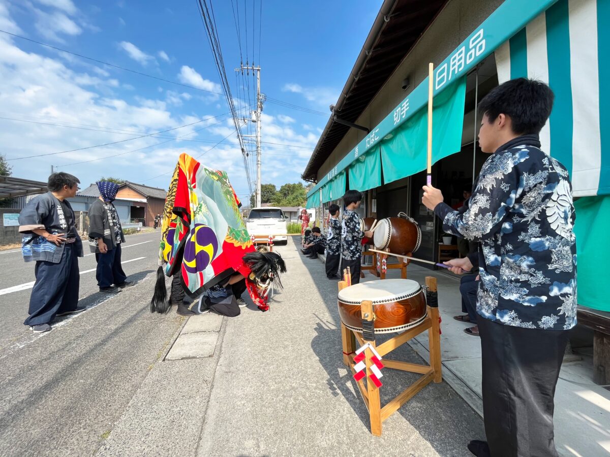2023年 亀山酒店 秋祭り ヘンド獅子 上小原獅子組