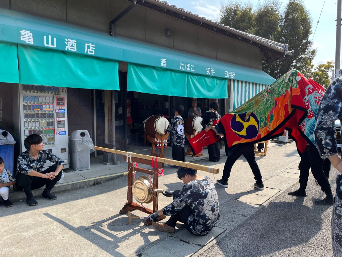 2023年 亀山酒店 秋祭り ヘンド獅子 上小原獅子組
