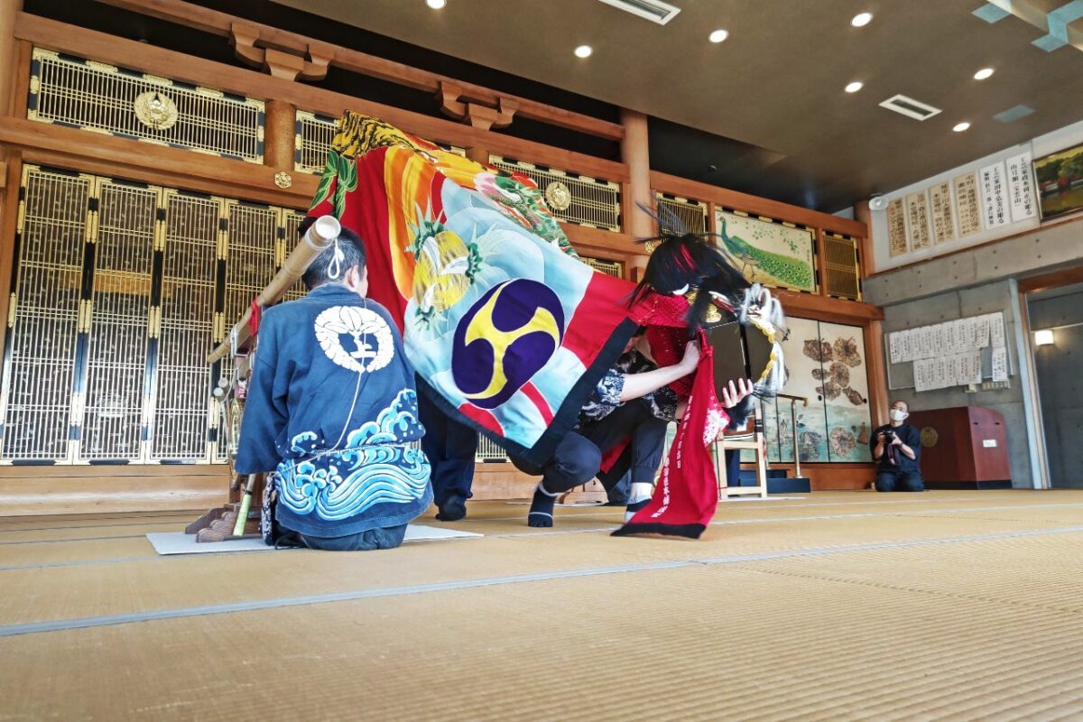 2023年 円通寺 秋祭り ヘンド獅子 上小原獅子組
