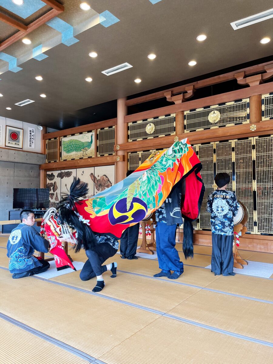 2023年 円通寺 秋祭り ヘンド獅子 上小原獅子組