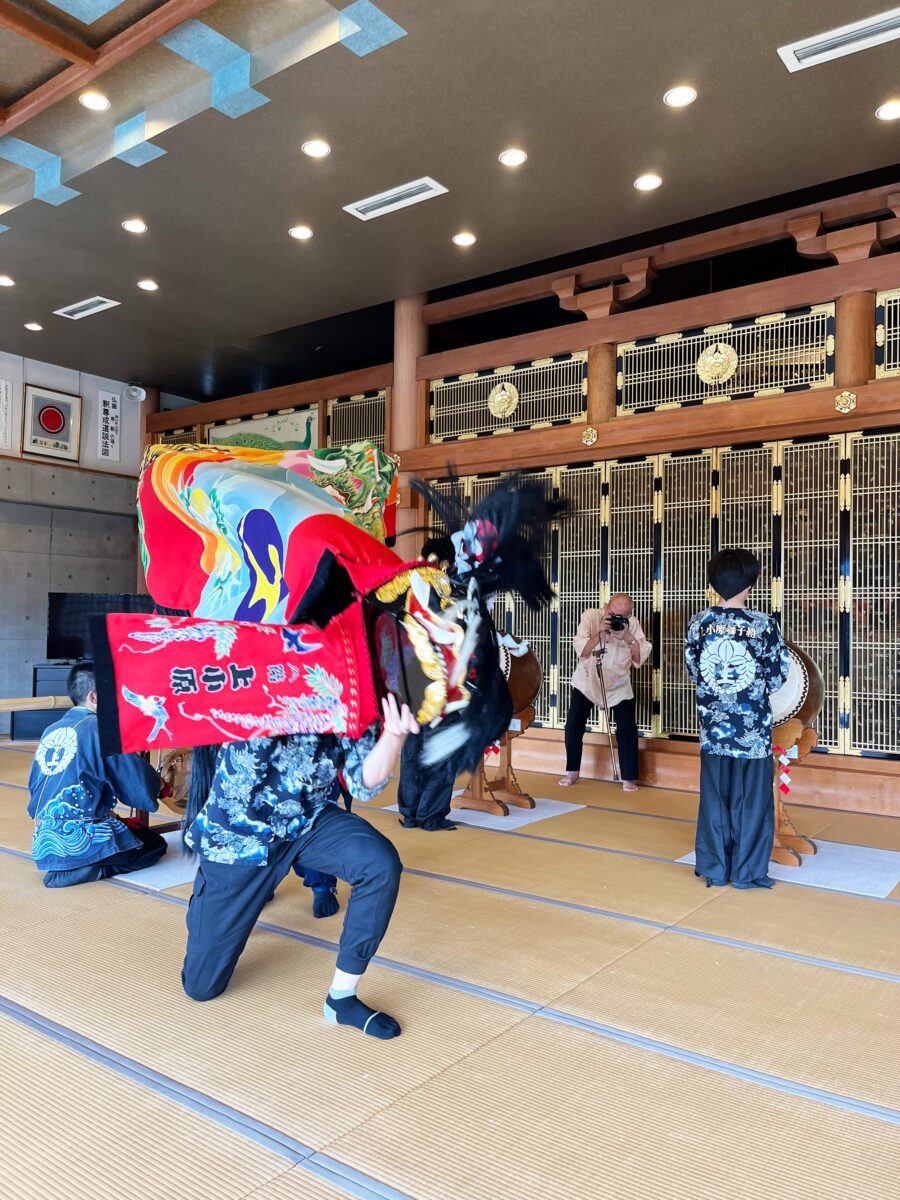 2023年 円通寺 秋祭り ヘンド獅子 上小原獅子組