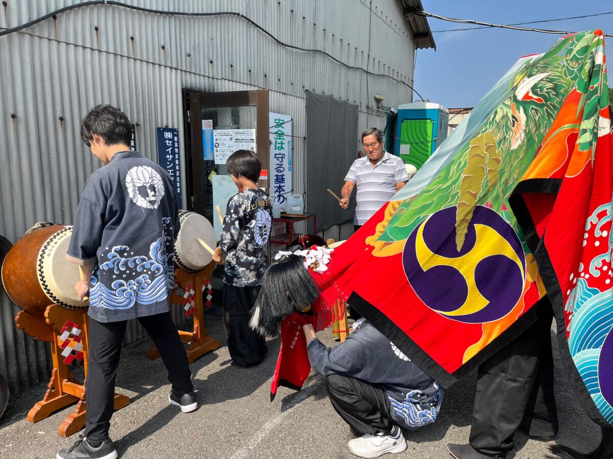2023年セイサンエクスプレス 秋祭り ヘンド獅子 上小原獅子組