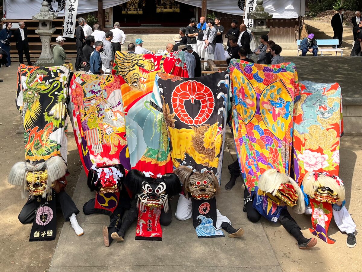 2023年 多度津町山階・春日神社 秋季例大祭 記念 山階獅子組