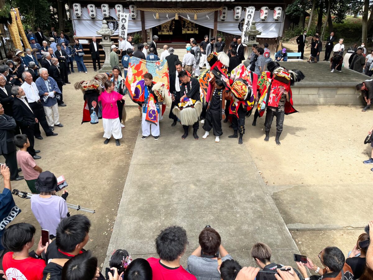 2023年 多度津町山階・春日神社 秋季例大祭 記念 山階獅子組