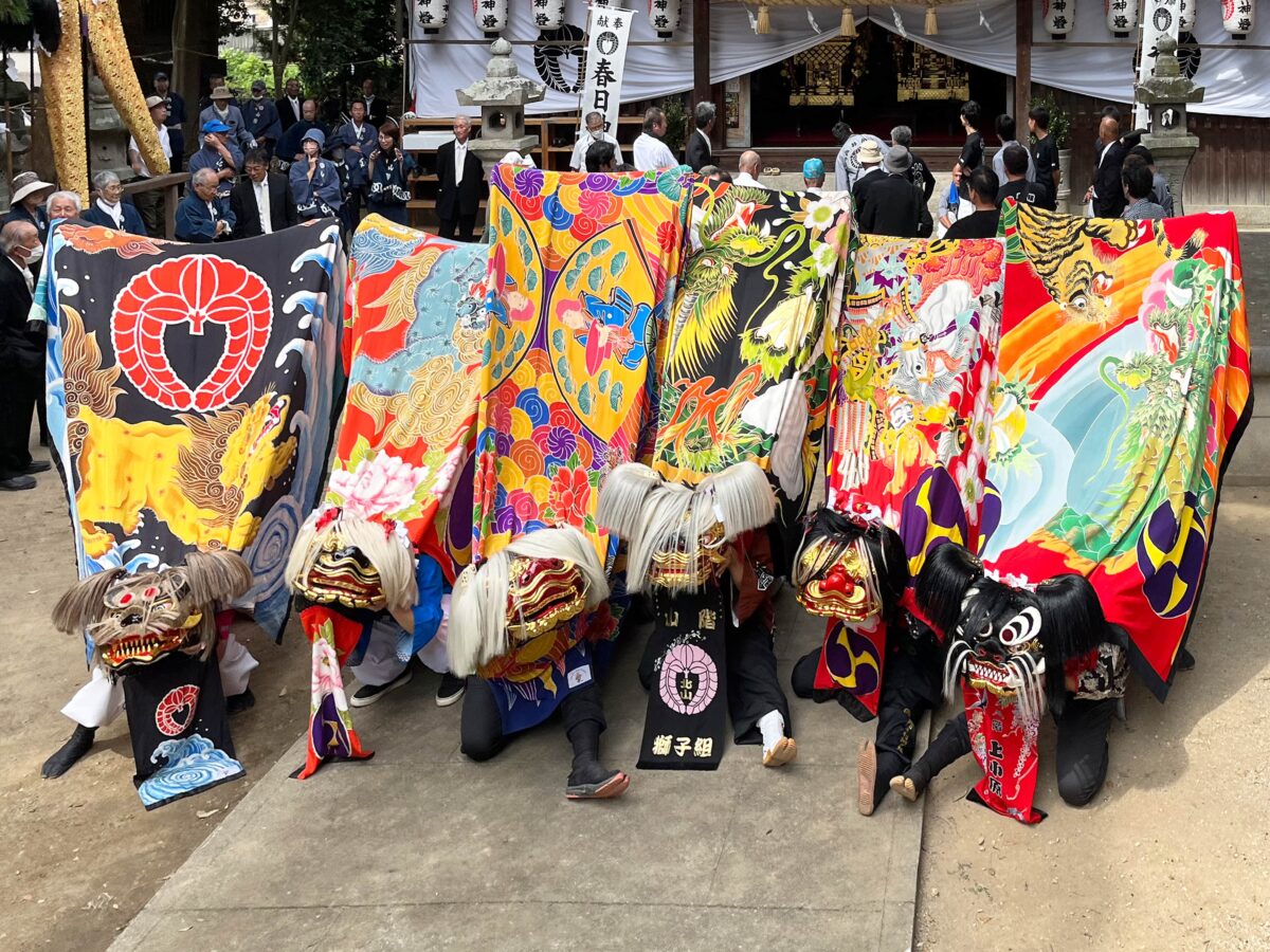 2023年 多度津町山階・春日神社 秋季例大祭 記念 山階獅子組
