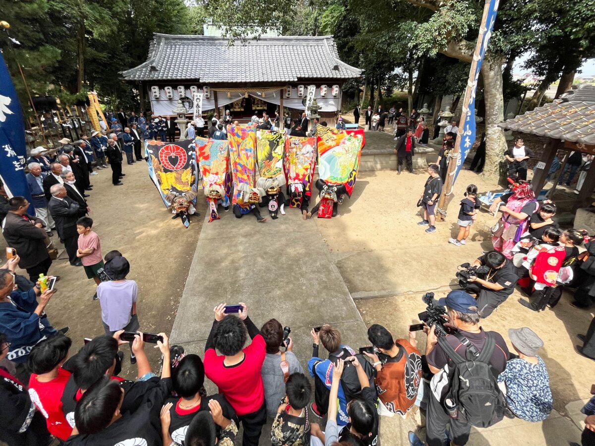 2023年 多度津町山階・春日神社 秋季例大祭 記念 山階獅子組