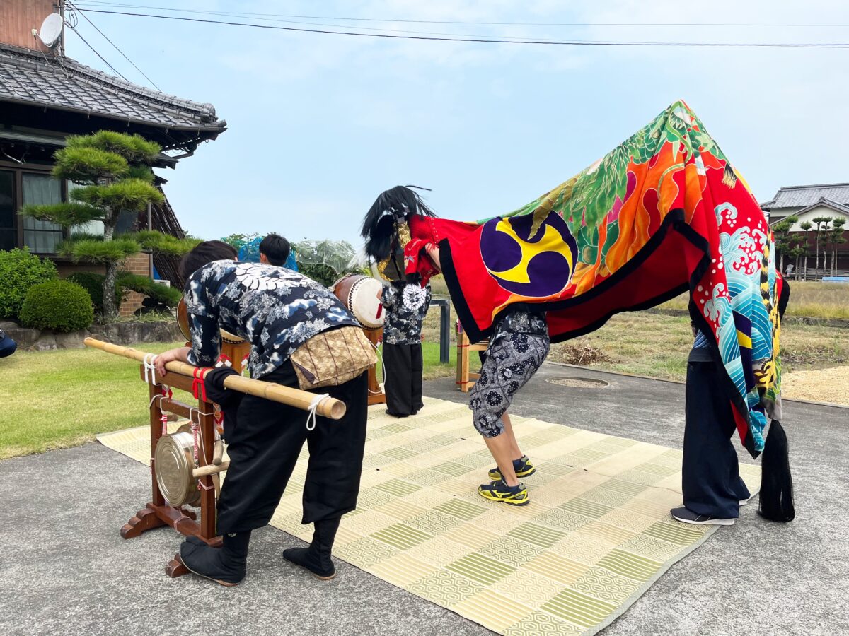 2023年 多度津町山階 秋祭り 村遣い 上小原獅子組
