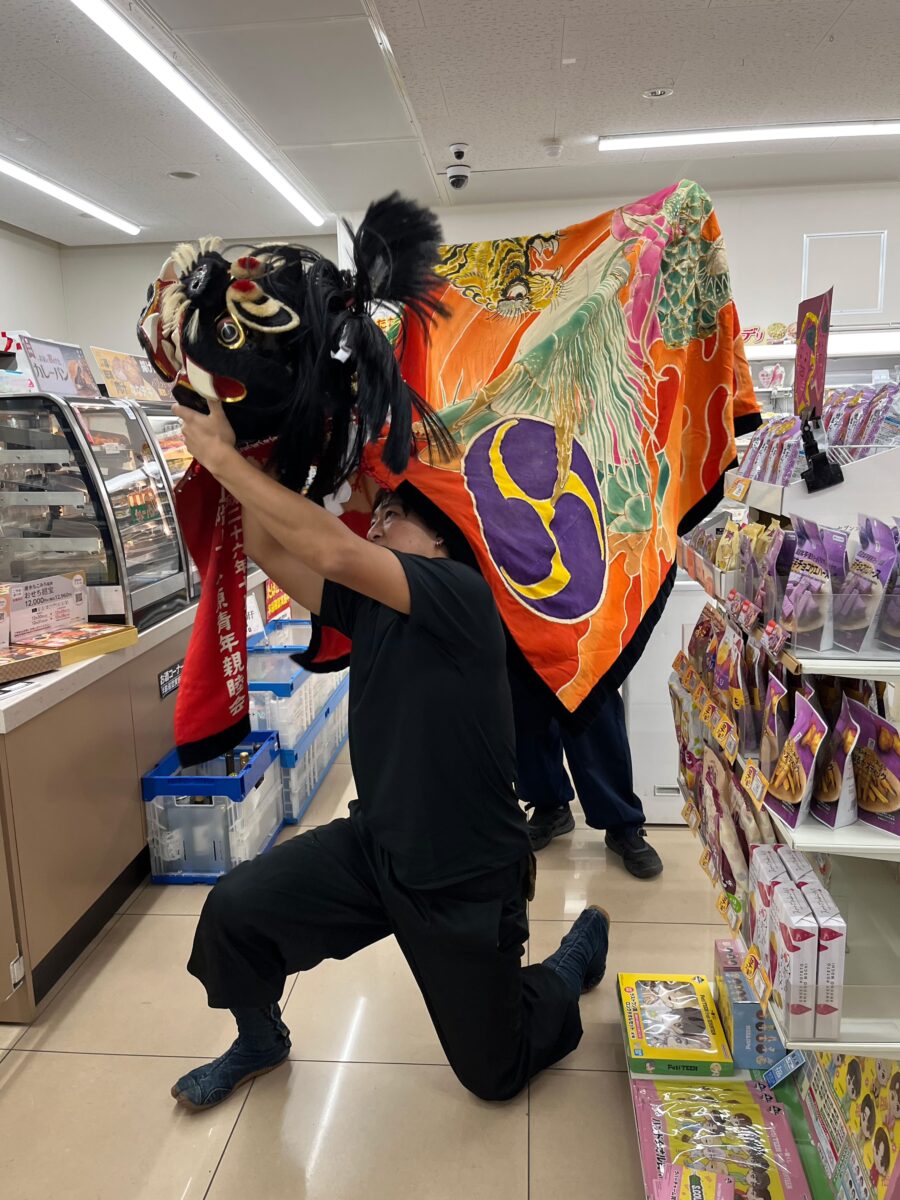 2023年 セブンイレブン多度津町葛原店 秋祭り ヘンド獅子 上小原獅子組