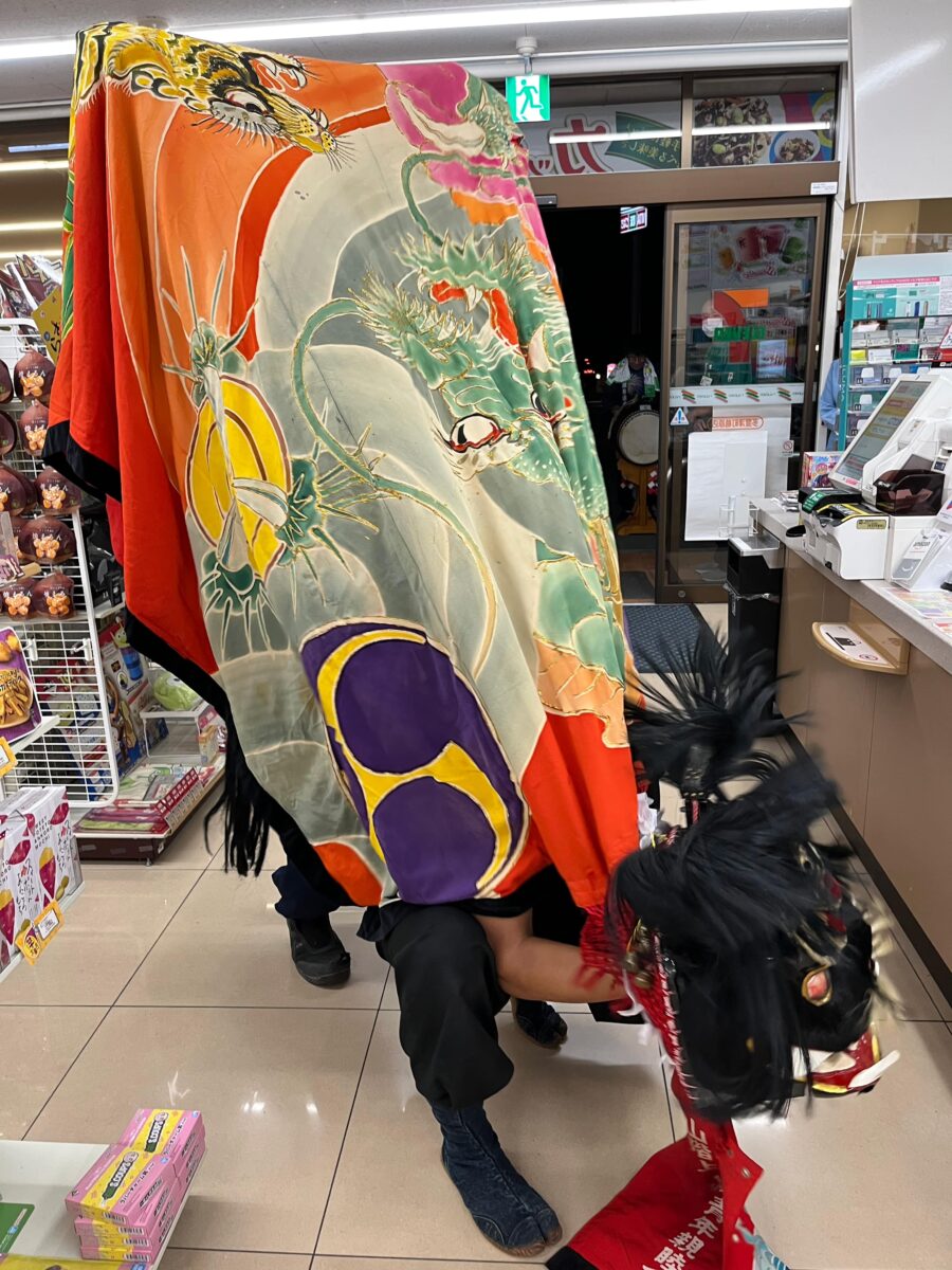 2023年 セブンイレブン多度津町葛原店 秋祭り ヘンド獅子 上小原獅子組
