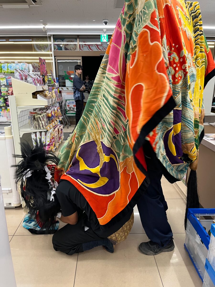 2023年 セブンイレブン多度津町葛原店 秋祭り ヘンド獅子 上小原獅子組