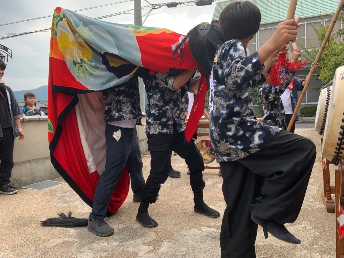 2023年 多度津町山階 秋祭り 村遣い 上小原獅子組