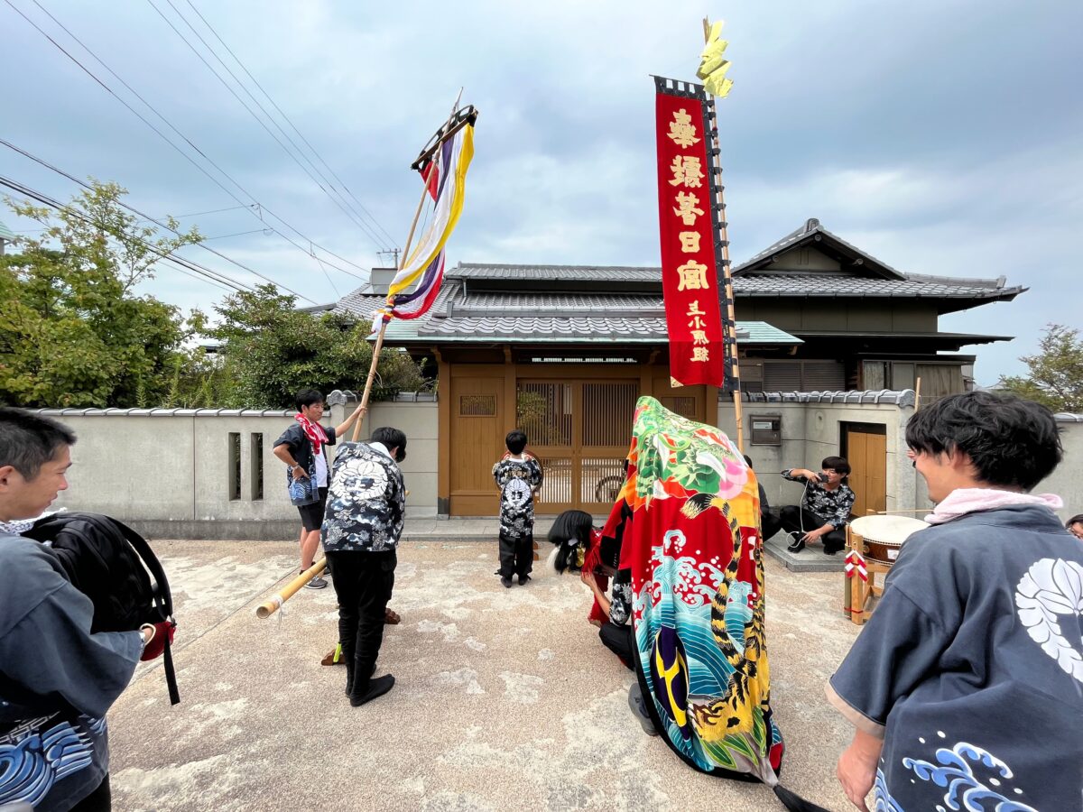 2023年 多度津町山階 秋祭り 村遣い 上小原獅子組