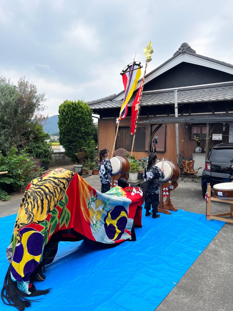 2023年 多度津町山階 秋祭り 村遣い 上小原獅子組