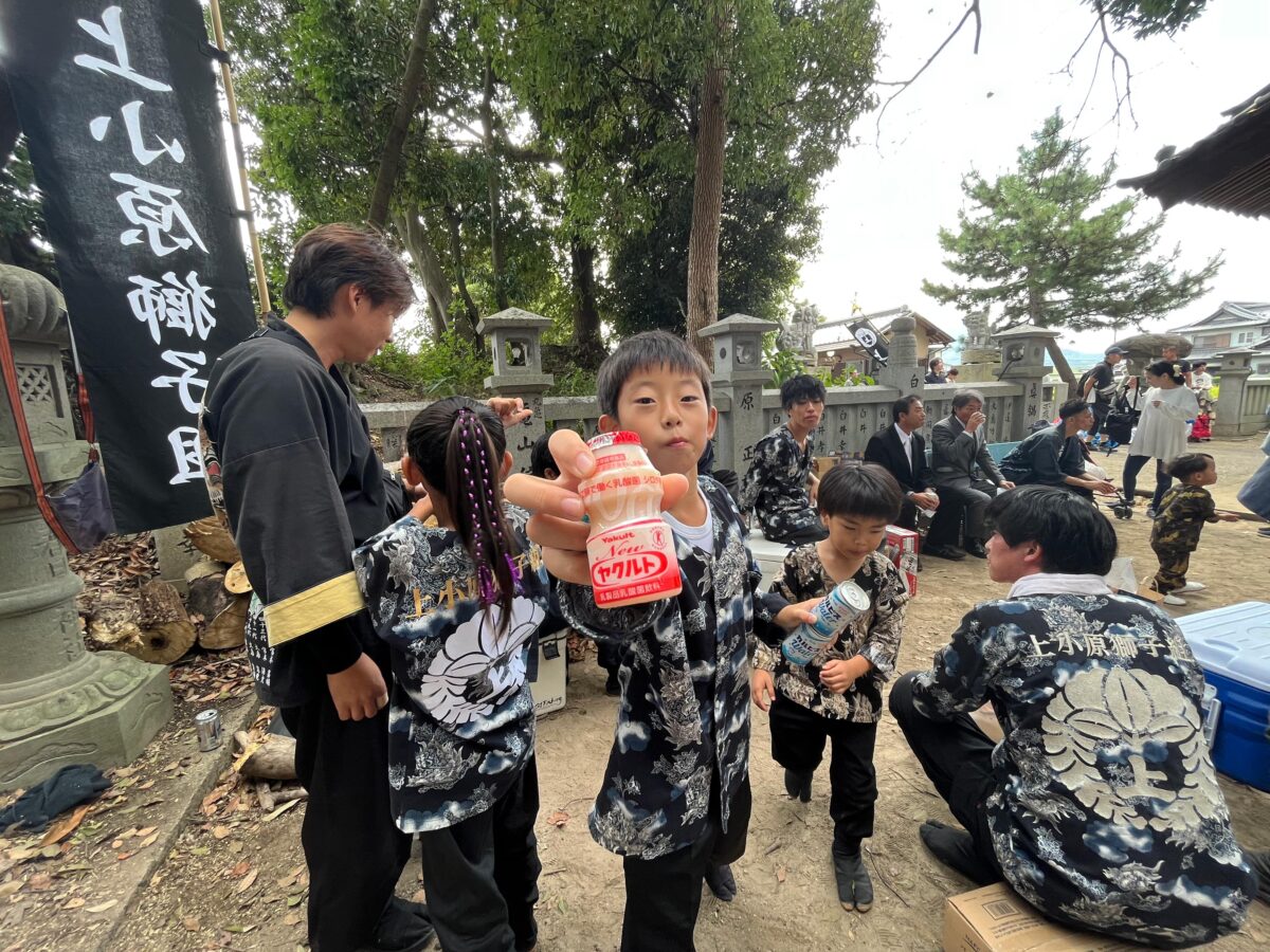 2023年 多度津町山階・春日神社 秋季例大祭 記念 上小原獅子組