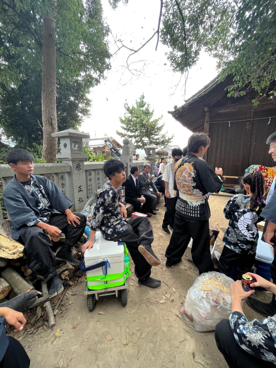 2023年 多度津町山階・春日神社 秋季例大祭 記念 上小原獅子組