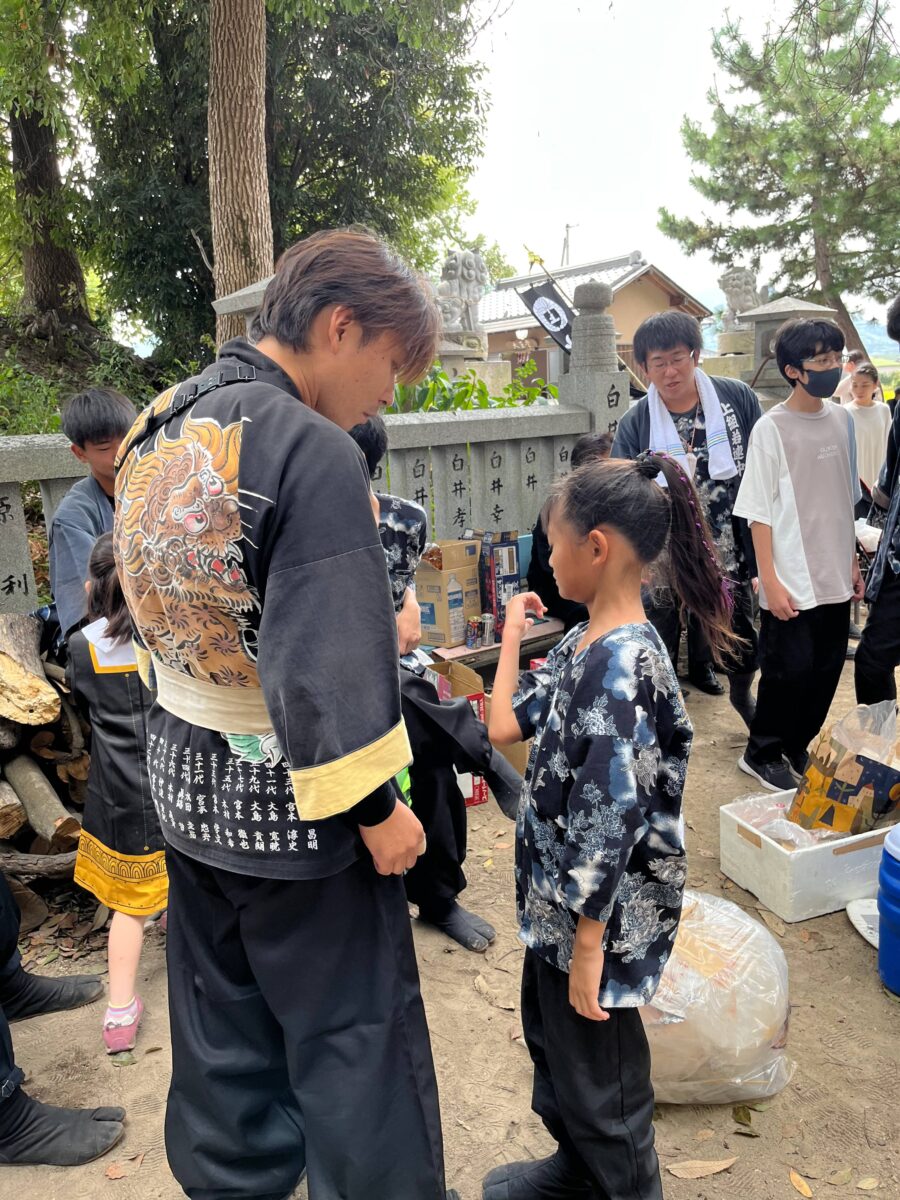2023年 多度津町山階・春日神社 秋季例大祭 記念 上小原獅子組
